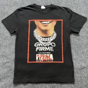 Grupo Firme Shirt Mens Medium Black La Ultima Peda 2024 Tour Concert Graphic